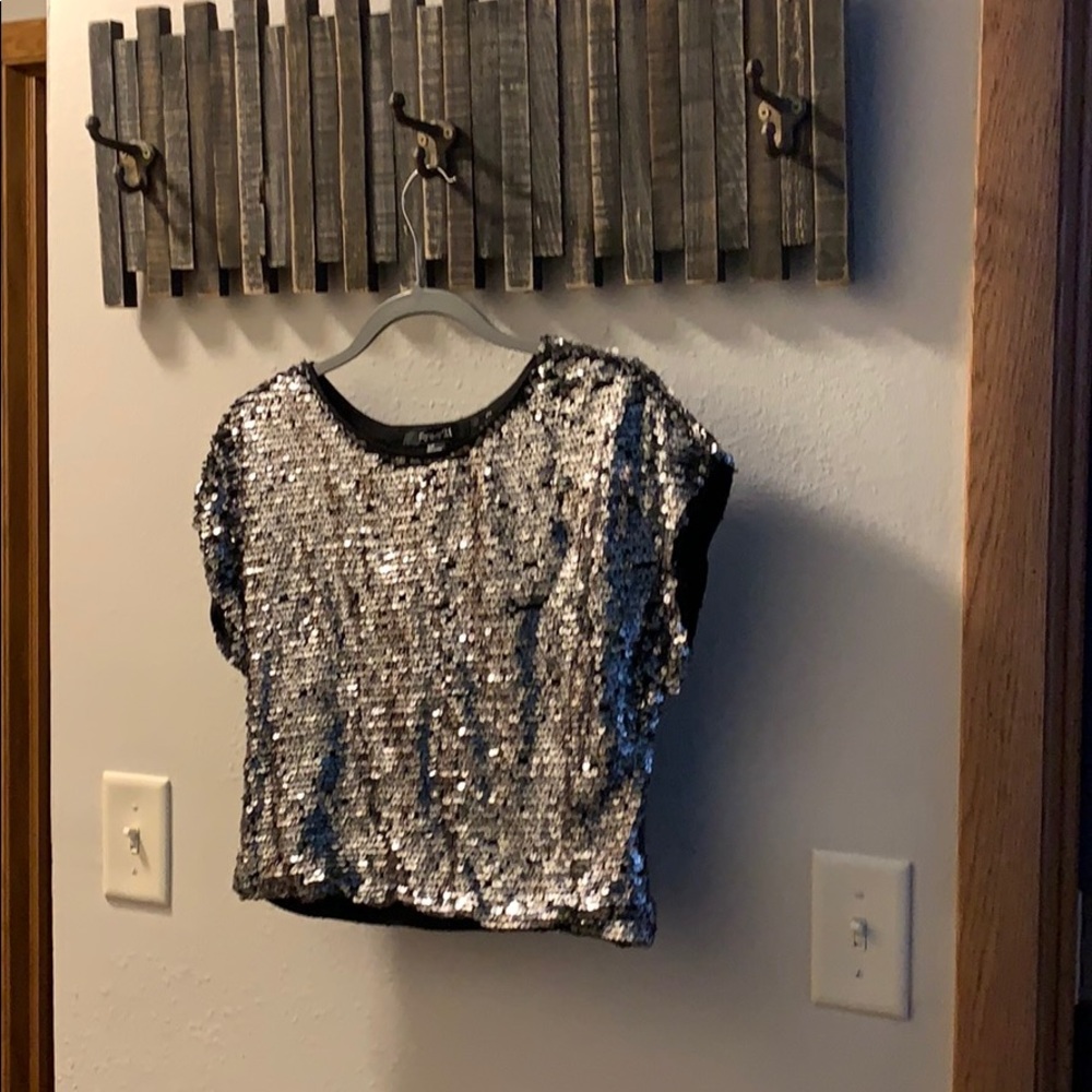 Sequin Crop Top